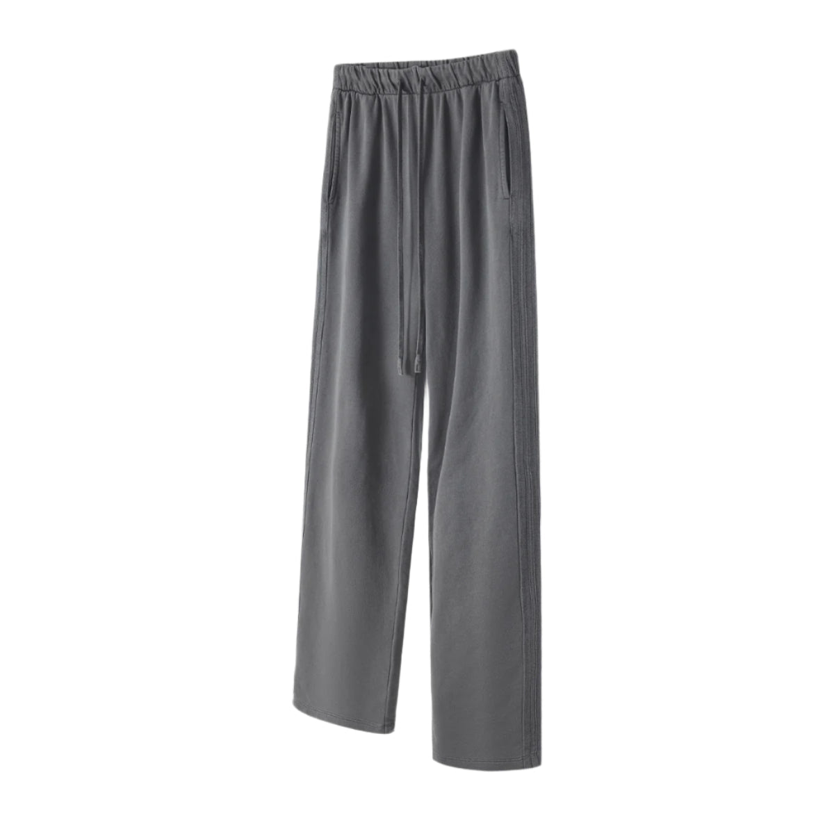 Cardydony Women's Vintage Wash Track Pants | Loose Straight Athletic Pants