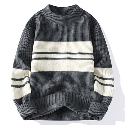 Cardydony Women's Unisex Striped Knit Sweater | Winter Casual
