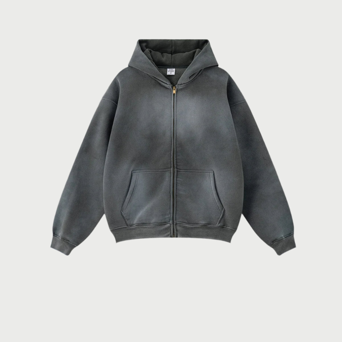 Cardydony Women's Arctic Drift Spray-Dyed Zip Hoodie | Premium Fleece Series