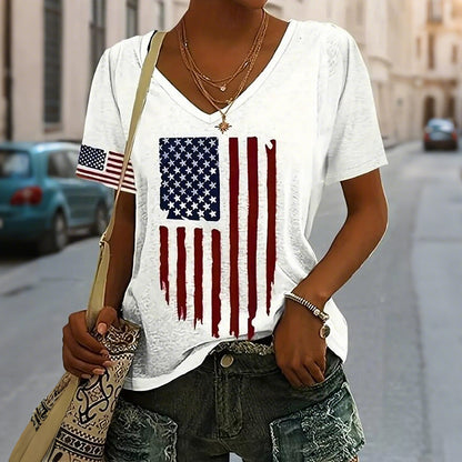 Cardydony Women's Retro America 250 Year Anniversary T Shirt