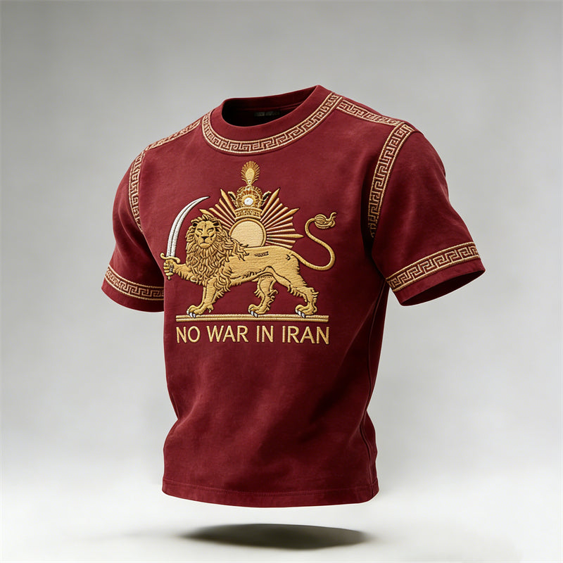 Cardydony Bohemian Style Pink Floral Embroidered Casual Round Neck Top