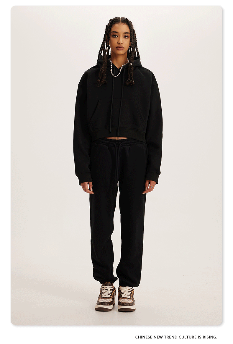 Cardydony Women's Essential Classic Cropped Pullover Hoodie Collection
