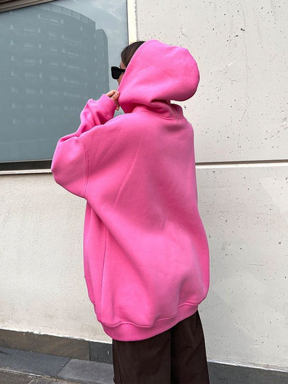 Cardydony Women's Oversized Cotton Blend Pullover Hoodie
