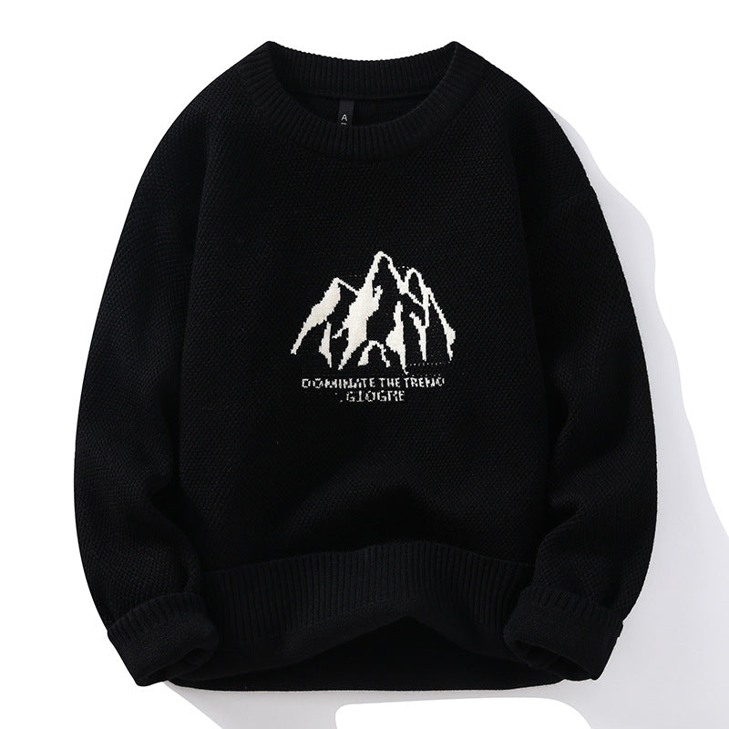 Cardydony Women's Mountain Graphic Sweater | Cozy Winter Pullover