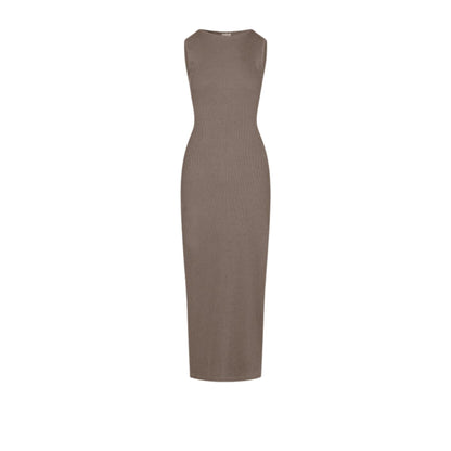 Cardydony Women's Bodycon Maxi Dress | Sleeveless Cotton Blend