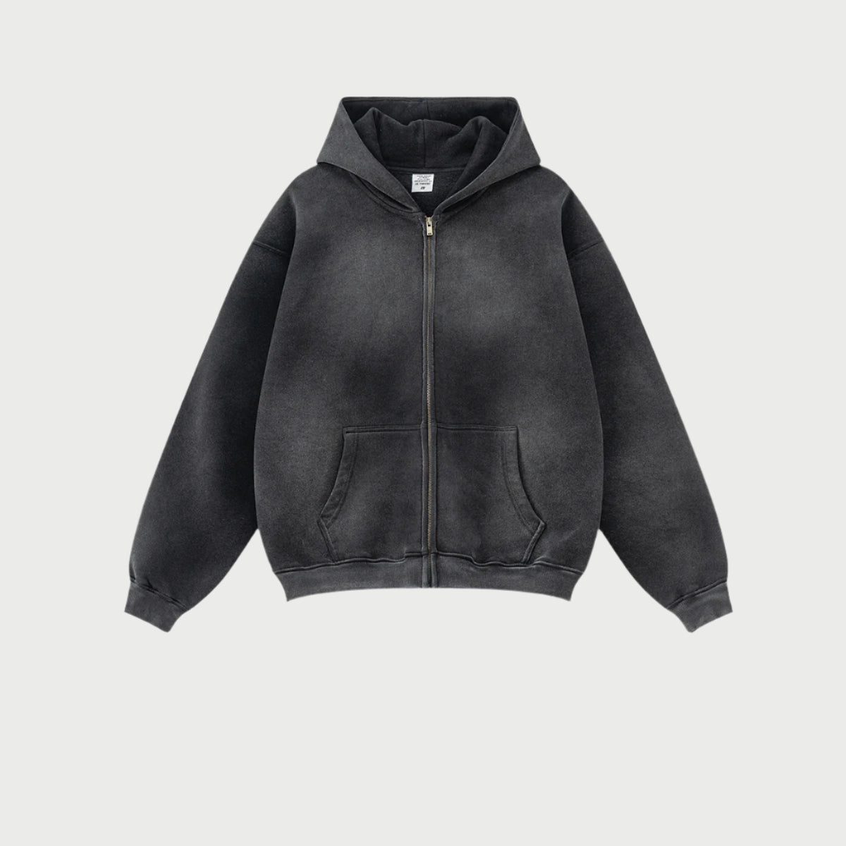 Cardydony Women's Arctic Drift Spray-Dyed Zip Hoodie | Premium Fleece Series