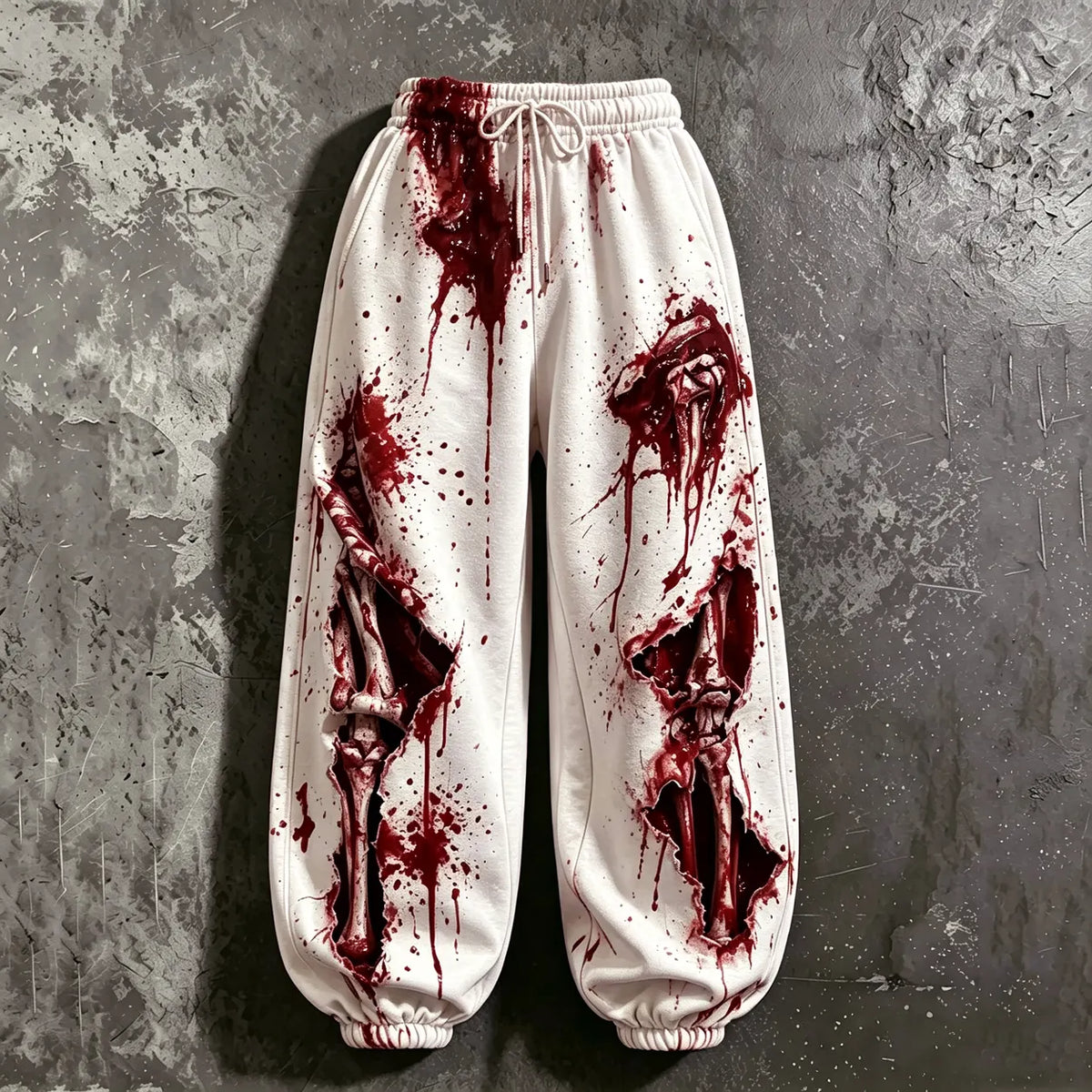 Cardydony Women's Vintage Halloween Skeleton Art Print Pants