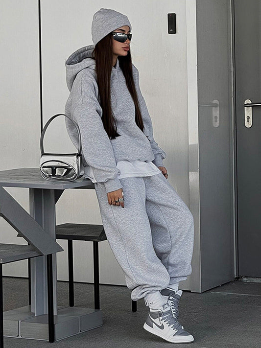 Cardydony Women's Oversized Cotton Blend Athleisure Sweat Set