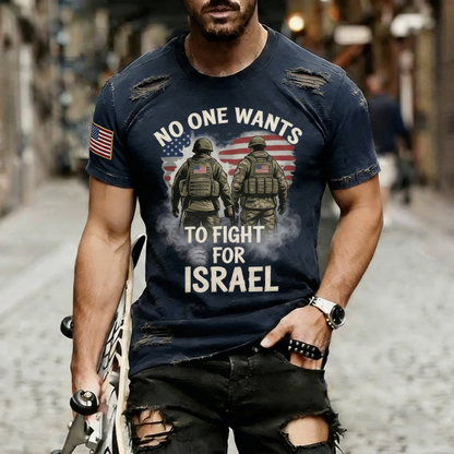 Cardydony Men's No One Wants To Fight For that art Flag Art T Shirt