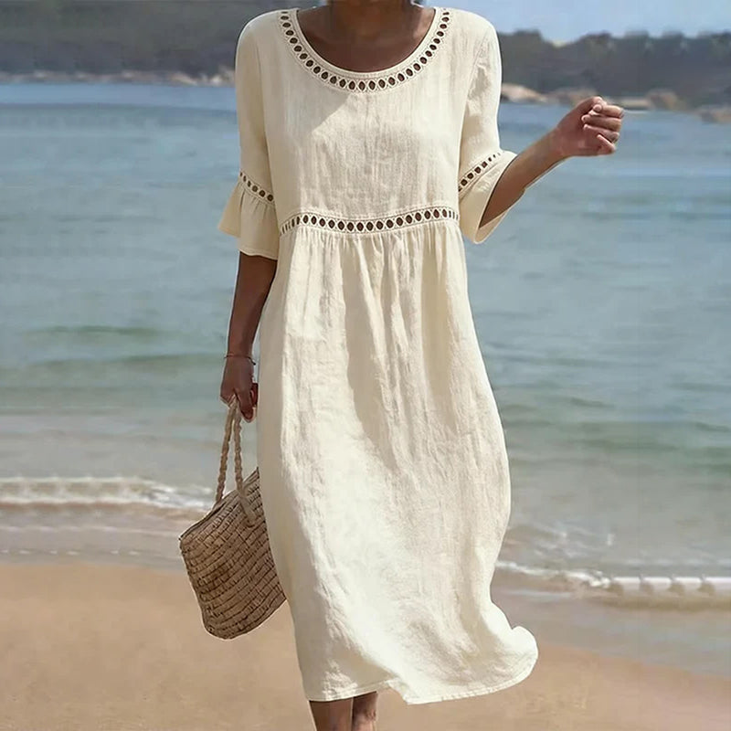 Cardydony Elegant Solid-color Women's Dress
