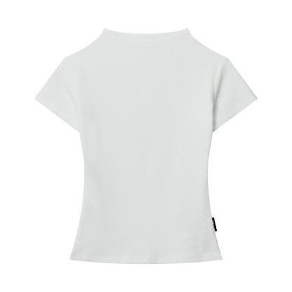 Cardydony Women's Basic Slim-Fit Ribbed T-Shirt