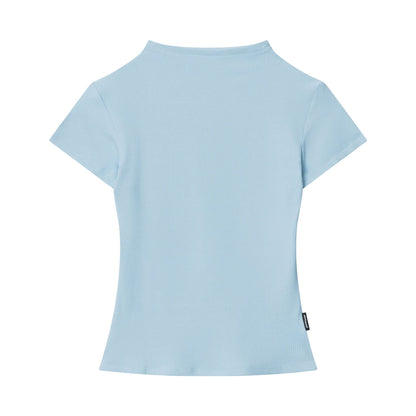 Cardydony Women's Basic Slim-Fit Ribbed T-Shirt