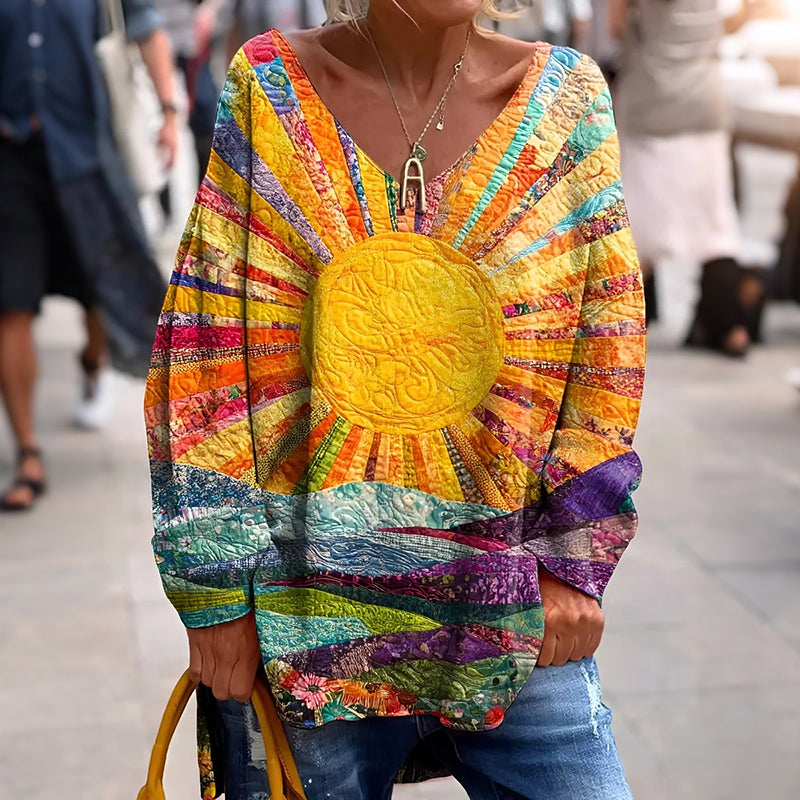 Cardydony Hippie Vibe Peace And Love Hippie Floral Painting Art Cozy T Shirt