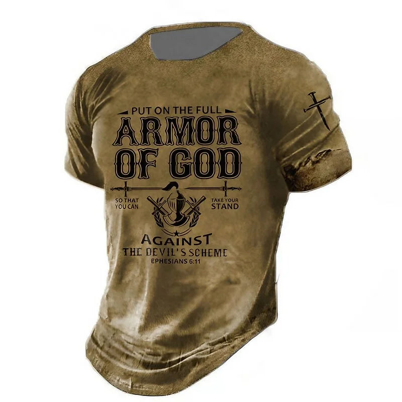 Cardydony Men's Letter Graphic T Shirt