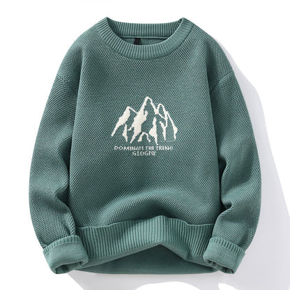 Cardydony Women's Mountain Graphic Sweater | Cozy Winter Pullover