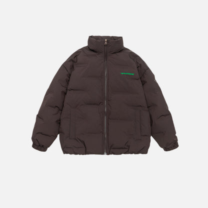 Cardydony "Impressionism" Print Stand Collar Down Jacket