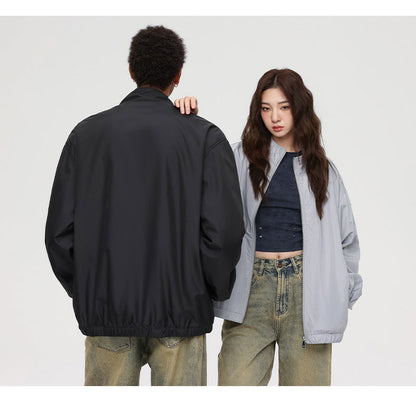 Cardydony Oversized Balloon Sleeve Bomber Jacket