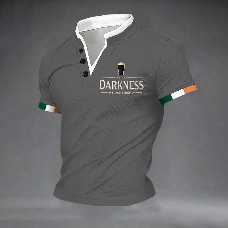 Cardydony Men's St. Patrick's Day Pattern Casual Shirt