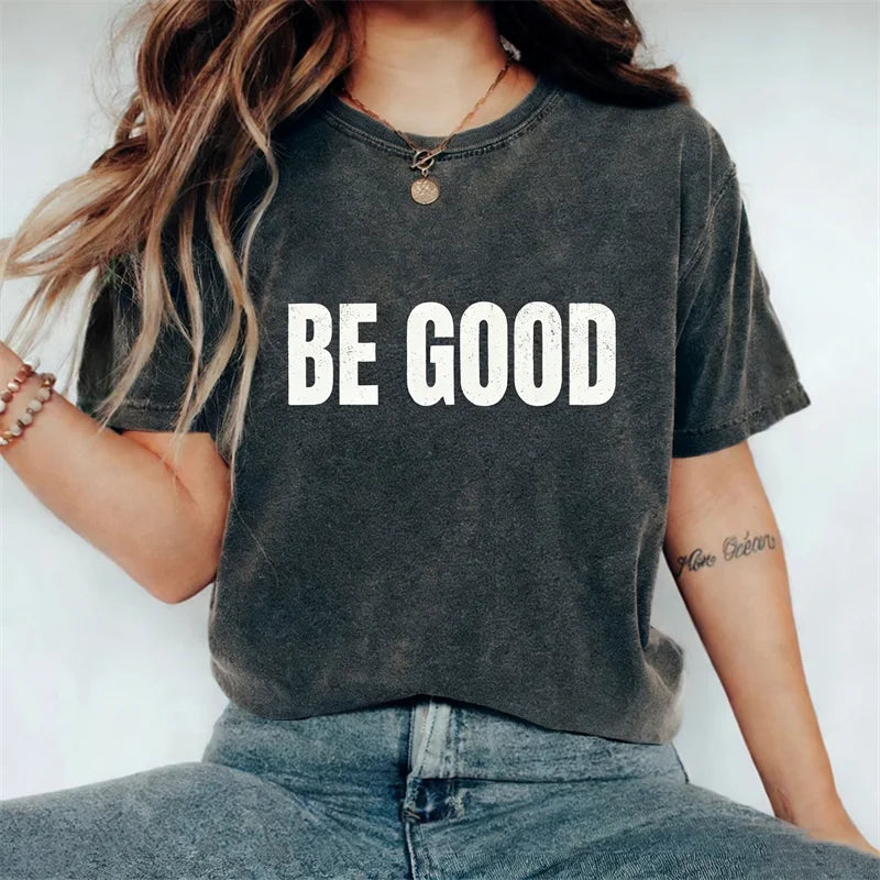 Cardydony Be Good Ice Out Vintage Washed T Shirt