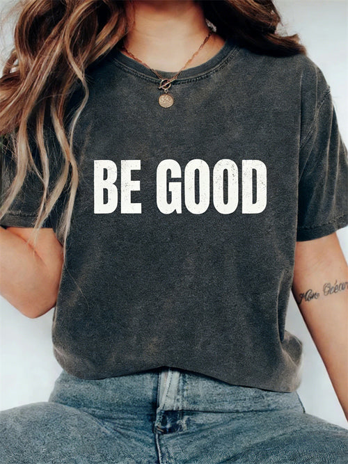 Cardydony Be Good Ice Out Vintage Washed T Shirt