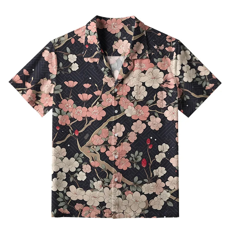Cardydony Blooming Sakura Aloha Hawaiian Shirt
