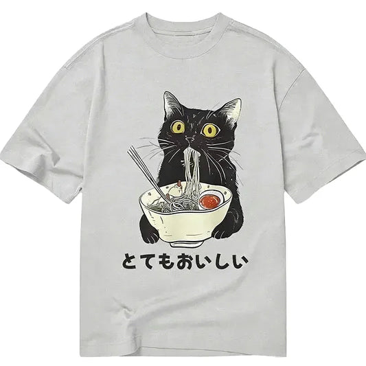 Cardydony Cats Eat Ramen Noodles Classic T-shirt