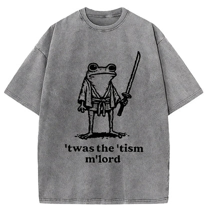 Cardydony Focused Samurai Frog Washed T-shirt