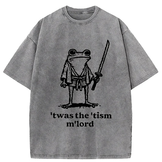 Cardydony Focused Samurai Frog Washed T-shirt