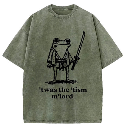 Cardydony Focused Samurai Frog Washed T-shirt