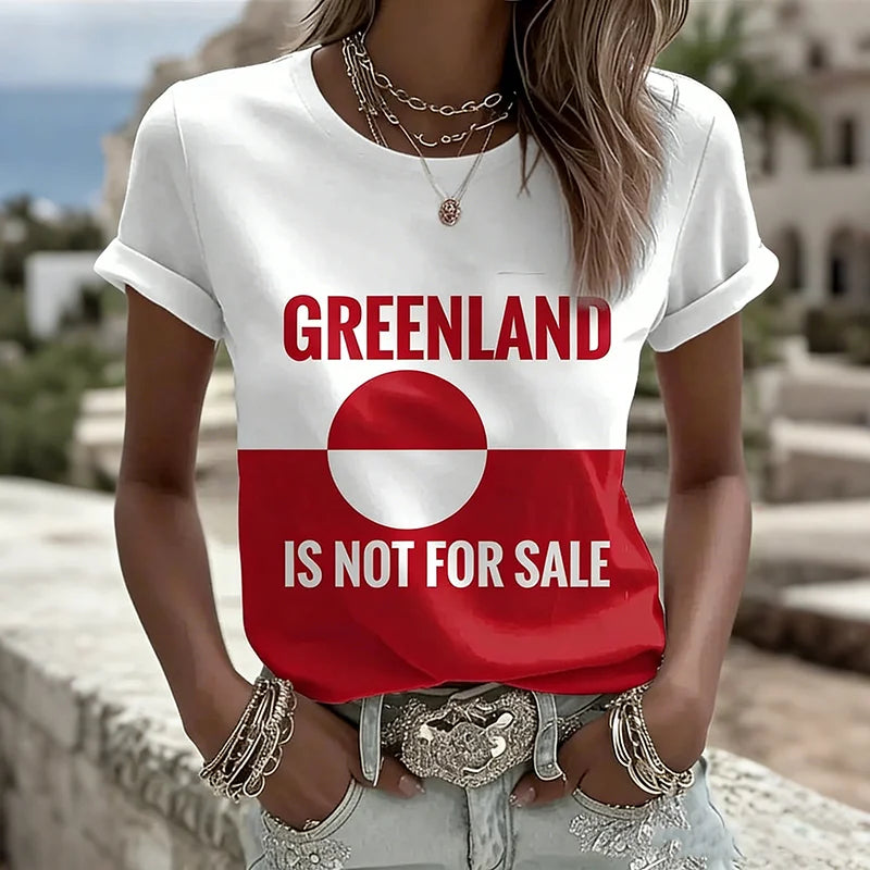 Cardydony Greenland Not For Sale Women's Casual T-shirt