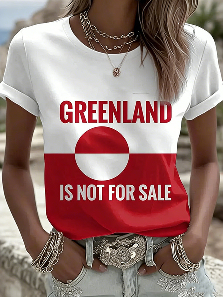 Cardydony Greenland Not For Sale Women's Casual T-shirt