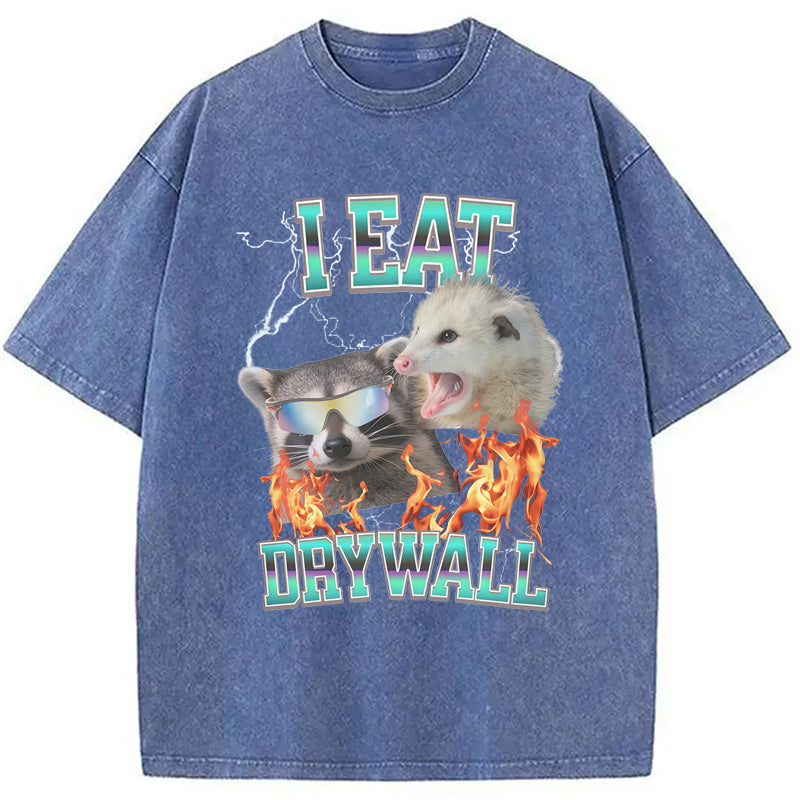 Cardydony I Eat Drywall Washed T-shirt