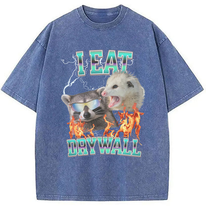 Cardydony I Eat Drywall Washed T-shirt