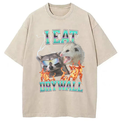Cardydony I Eat Drywall Washed T-shirt