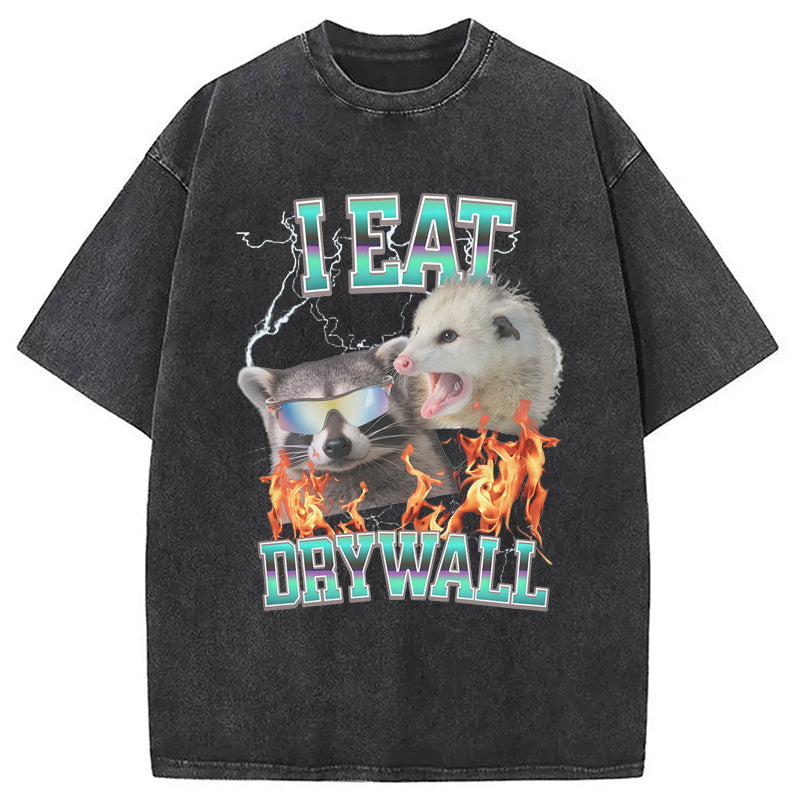 Cardydony I Eat Drywall Washed T-shirt