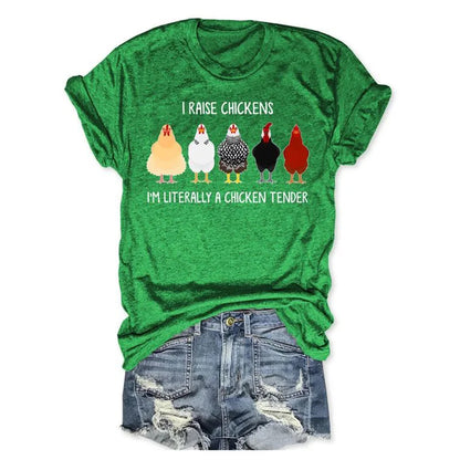 Cardydony I Raise Chickens I'm Literally A Chicken Tender T-shirt