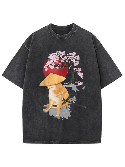 Cardydony Meme Cheems Japones Japanese Washed T-shirt