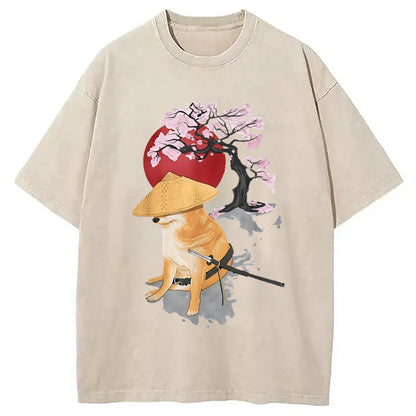 Cardydony Meme Cheems Japones Japanese Washed T-shirt