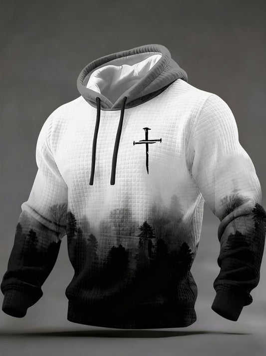 Cardydony Men's Faith Print Hoodie