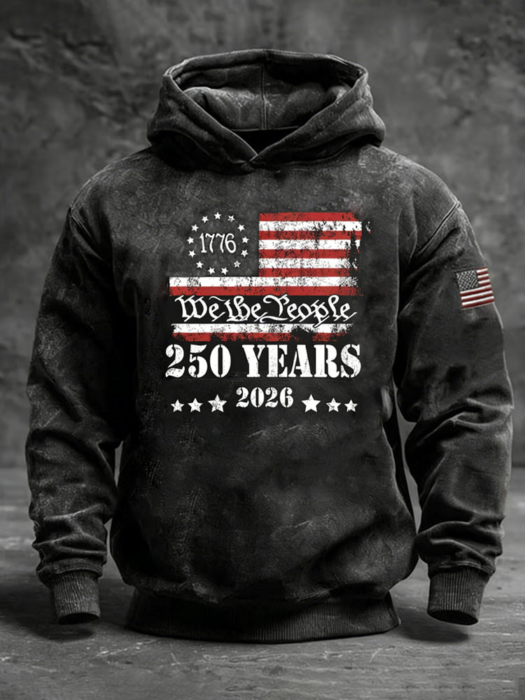 Cardydony Retro 250th Anniversary Printed Hoodie