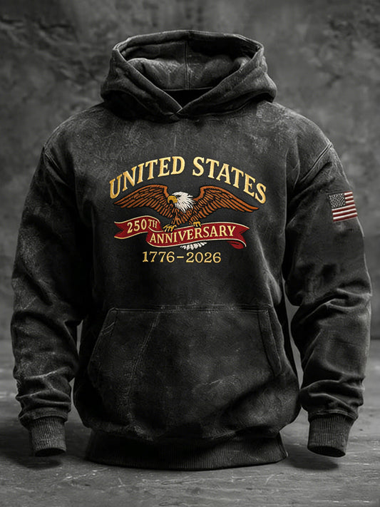 Cardydony Retro 250th Anniversary Printed Hoodie