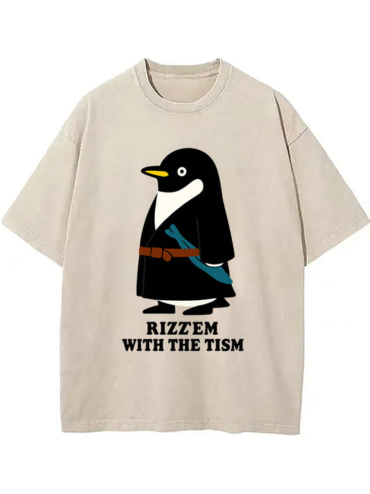 Cardydony Rizz'em With The Tism Washed T-shirt