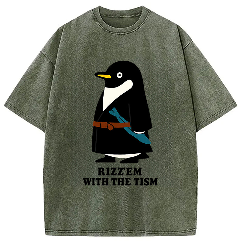 Cardydony Rizz'em With The Tism Washed T-shirt