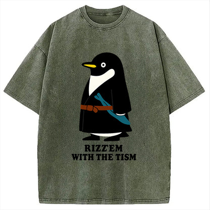 Cardydony Rizz'em With The Tism Washed T-shirt