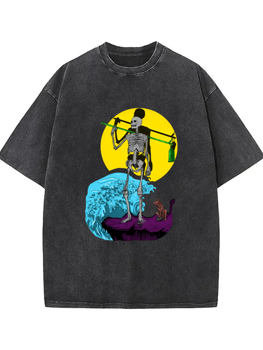 Cardydony The Fool Tarot Washed T-shirt