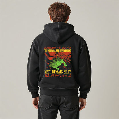 Cardydony The Horrors Are Never Ending Washed Zip Hoodie