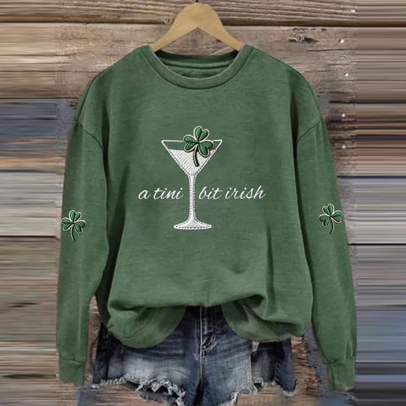 Cardydony Women's A Tini Bit Irish Sweatshirt