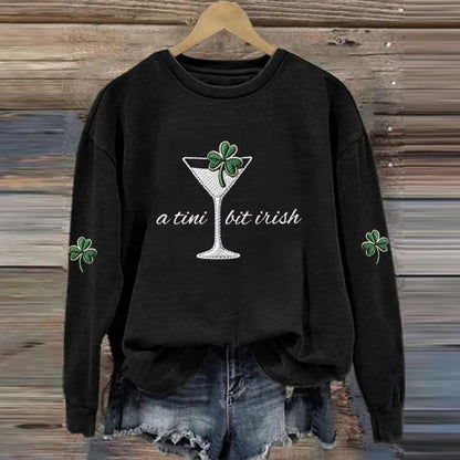 Cardydony Women's A Tini Bit Irish Sweatshirt