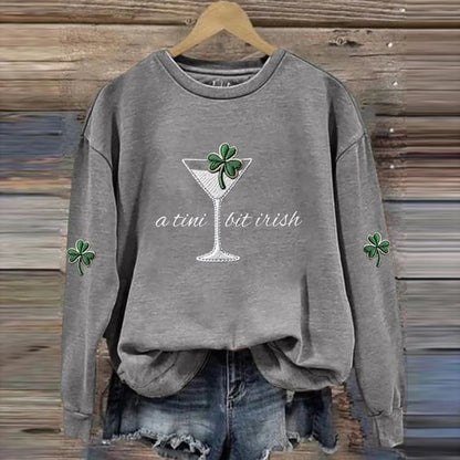 Cardydony Women's A Tini Bit Irish Sweatshirt
