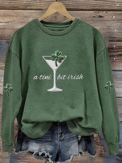 Cardydony Women's A Tini Bit Irish Sweatshirt